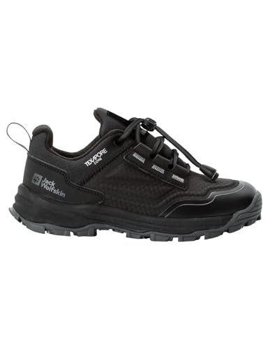 Jack Wolfskin Unisex dziecięce buty Cyrox Texapore Low K, czarny, 30 EU