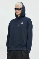 Bluzy męskie - Dickies bluza bawełniana męska kolor granatowy z kapturem gładka - miniaturka - grafika 1