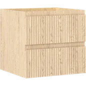 Szafki łazienkowe - Mexen Rivel szafka łazienkowa podumywalkowa 50 cm, 2 szuflady, ryflowana , dąb - 91A20-05047-2-BFF81 - miniaturka - grafika 1