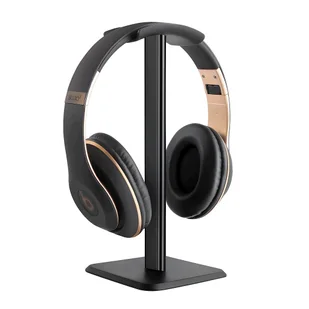 STOJAK NA SŁUCHAWKI CZARNY GAMINGOWY/ METALOWA WYTRZYMAŁA PODSTAWKA - Akcesoria do słuchawek - miniaturka - grafika 1