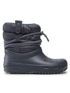 Śniegowce damskie - Crocs Śniegowce Classic Neo Puff Luxe Boot 207312 Granatowy - miniaturka - grafika 1