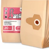 Worki do odkurzaczy - 20x Worek do Odkurzacza Einhell Ypl N.g. 1250 Papierowy Duży Mocny Worki 2A - miniaturka - grafika 1
