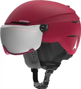 Atomic, Unisex-Skihelm, SAVOR VISOR STEREO, Gr. S (51-55 cm), Dunkelrot - Kaski narciarskie - miniaturka - grafika 1