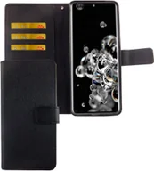 Etui i futerały do telefonów - Etui na telefon Samsung Galaxy S20 Ultra z klapką i kieszenią na kartę, czarne - miniaturka - grafika 1