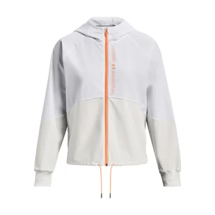 Damska Kurtka UNDER ARMOUR WOVEN FZ JACKET 1369889-100 – Biały - Kurtki damskie - miniaturka - grafika 1