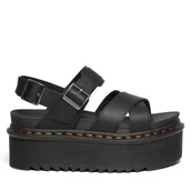 Sandały damskie - Sandały Dr. Martens Voss II Quad Czarny - miniaturka - grafika 1