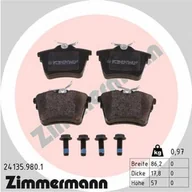 Klocki hamulcowe - Klocki hamulcowe - komplet ZIMMERMANN 24135.980.1 - miniaturka - grafika 1