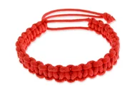 Bransolety męskie - Męska Bransoletka Ognista Czerwień Wiosna - miniaturka - grafika 1