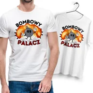 Koszulki męskie - Koszulka Męska Biała dla Palacza Bawełniana T-shirt Trwały Nadruk - miniaturka - grafika 1