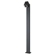 Lampy ogrodowe - Kobi QUAZAR 15S Szary słupek ogrodowy wys. 1m KTLOQZ15SSZ KTLOQZ15SSZ - miniaturka - grafika 1