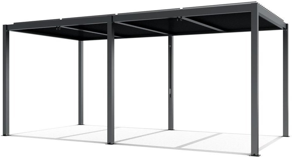 ESTI&ESTA PERGOLA OGRODOWA LUXE 7.8X4M ALUMINIOWA Z OŚWIETLENIEM LED ANTRACYT