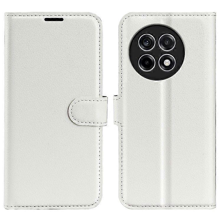 Dla OnePlus Ace 5 Pro 5G / Ace 5 5G / 13R 5G Case Litchi Texture Odporny na wstrząsy skórzany portfel Pokrowiec na telefon Biały