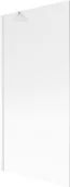 Parawany nawannowe - Mexen Next parawan nawannowy 1-skrzydłowy 90 x 150 cm, prążki, biały - 895-090-000-00-09-20 - miniaturka - grafika 1