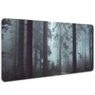 Podkładki na biurko - Podkładka na biurko z nadrukiem Las we mgle 100x50 cm - miniaturka - grafika 1