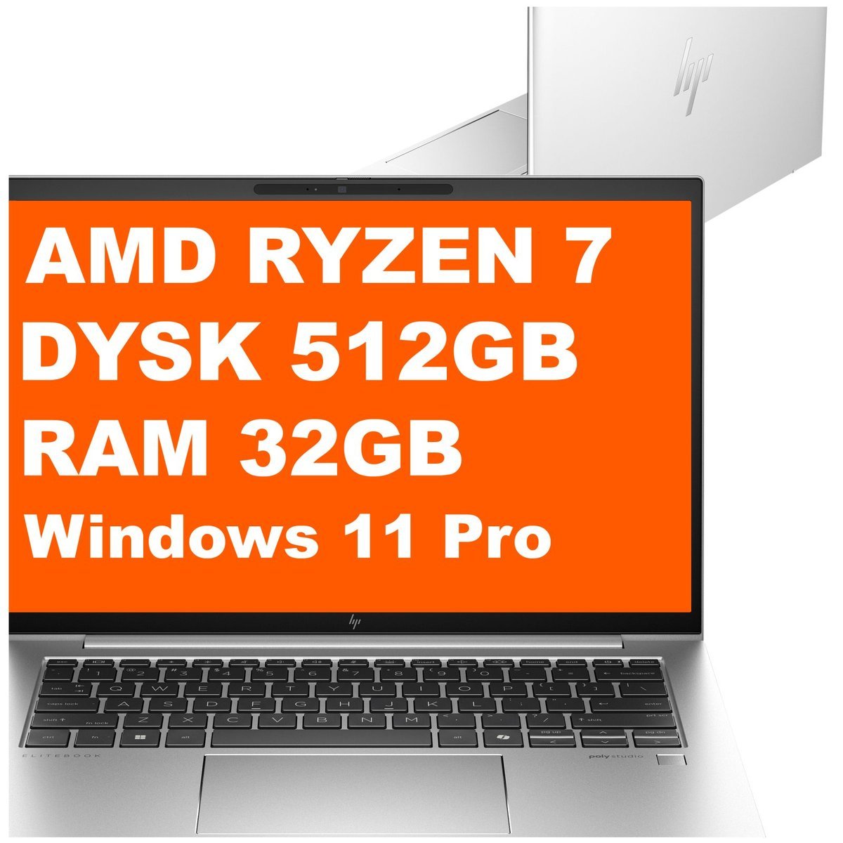 HP EliteBook 845 G11 / A6TB0UT / AMD Ryzen 7 / 32GB / 512GB / Radeon 780M / 14