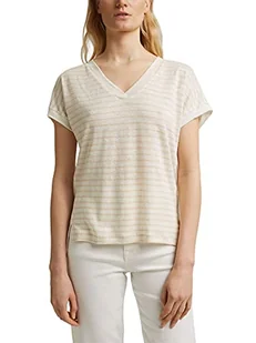 ESPRIT Collection T-shirt damski, 295/kremowy beżowy, XS - Koszulki i topy damskie - miniaturka - grafika 1