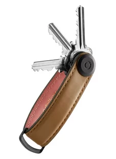 Skórzane etui organizer na klucze Orbitkey 2.0 Leather - cocoa / rose - Etui na klucze - miniaturka - grafika 1