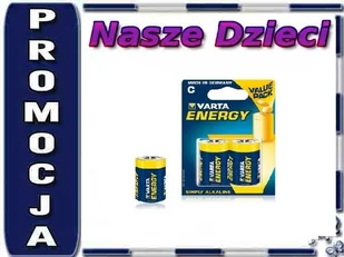 BAT0233 Bateria alkaliczna VARTA LR14 ENERGY 2szt - Baterie i akcesoria - miniaturka - grafika 1