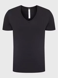 Koszulki męskie - Podkoszulek Supreme 401331 Czarny Regular Fit - HOM - grafika 1