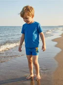 Kąpielówki dla chłopców - Sinsay - Kąpielówki z nadrukiem pizzy - niebieski - miniaturka - grafika 1