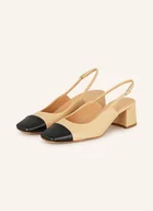 Czółenka - Unützer Czółenka Z Odkrytą Piętą beige - miniaturka - grafika 1