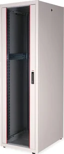 Szafa Roline ROLINE Netzwerkschrank Basic 48,26cm 19Zoll 42 HE 600x800 BxT Glastor grau - Szafy rack - miniaturka - grafika 1