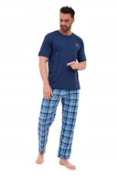 Piżamy damskie - CORNETTE PIŻAMA MĘSKA KR 134/315 NORTH 2 M JEANS - miniaturka - grafika 1