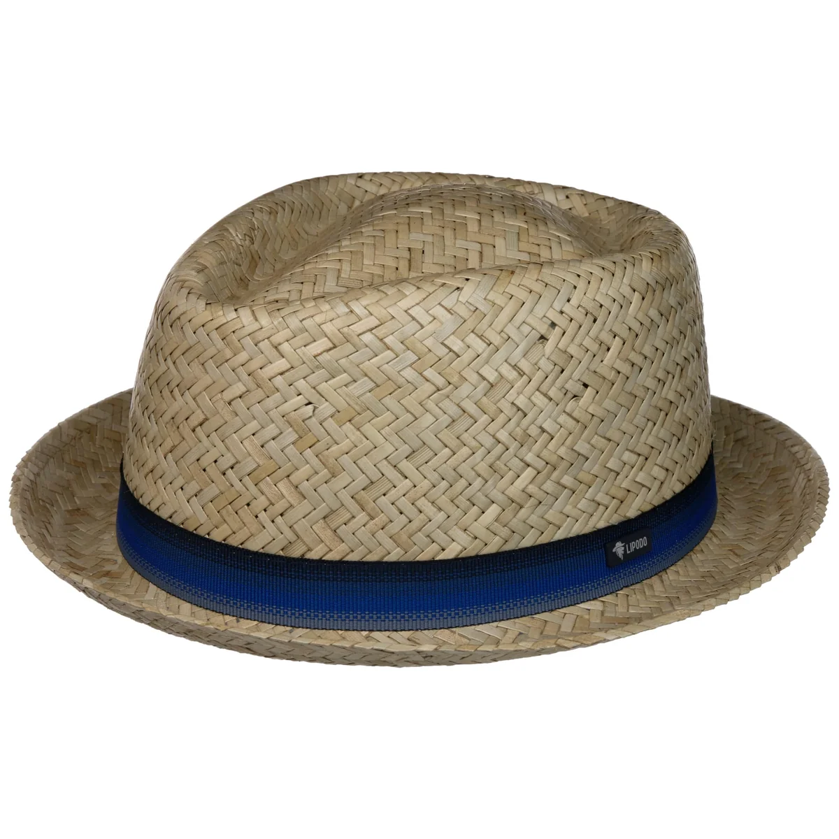 LIPODO Diamond Crown kapelusz slomkowy pork pie Wyprodukowano we Wloszech Unisex Wiosna Lato