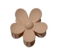 Ozdoby do włosów - ECARLA OZDOBNA SPINKA DO WŁOSÓW W KSZTAŁCIE KWIATU BEŻOWA SP152K - miniaturka - grafika 1