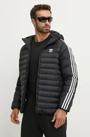 Kurtki męskie - adidas Originals kurtka Pad Hooded Jacket męska kolor czarny zimowa IZ1842 - miniaturka - grafika 1