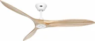 Wentylatory sufitowe - Energooszczędny wentylator sufitowy z pilotem Eco Airscrew 152 cm biały mat / naturalne drewno - miniaturka - grafika 1