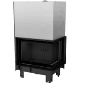 Wkłady kominkowe - Wkład Mbz Prawy Bs Gilotyna V2 Czarny Termotec - miniaturka - grafika 1