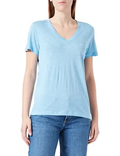 Koszulki i topy damskie - Lee Koszulka damska V Neck Tee T-Shirt, Shasta Blue, S, Shasta Blue, S - grafika 1