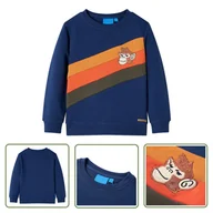 Bluzy dla dziewczynek - Bluza dziecięca - granatowa - 104 - Bluza Dla Dziecka - miniaturka - grafika 1