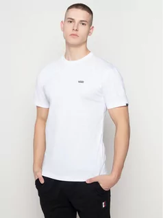 Koszulki męskie - Vans T-Shirt Left Chest Logo VN0A3CZEY281 Biały Classic Fit - grafika 1