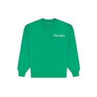 Bluzy męskie - Wrangler Męska bluza graficzna Crew Sweater, Leprechaun Green, 3XL, zielony, 3XL - miniaturka - grafika 1