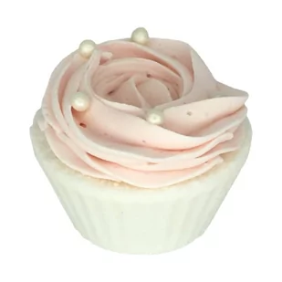 Green Garden, Kula Do Kąpieli Muffinka, Duża Różowa-biała - Pozostałe akcesoria do kąpieli i SPA - miniaturka - grafika 1