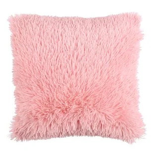 Poszewka SHAGGY 45 x 45 cm pudrowy róż - Poszewki na poduszki - miniaturka - grafika 1