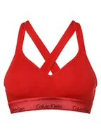 Biustonosze - Calvin Klein - Gorset damski  z wypełnieniem, czerwony - miniaturka - grafika 1