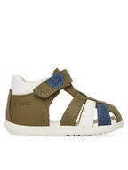 Buty dla chłopców - Geox Sandały B Sandal Macchia B254VA 08554 C3203 Zielony - miniaturka - grafika 1