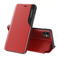Etui i futerały do telefonów - Hurtel Eco Leather View Case elegancki futerał etui z klapką i funkcją podstawki iPhone 13 Pro Max czerwony - miniaturka - grafika 1