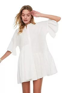 Trendyol Women's Ist asymetryczna sukienka plażowa, biała, 38 - Sukienki - miniaturka - grafika 1