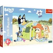 Puzzle - Puzzle 24 Maxi Wspaniały dzień Bluey TREFL - miniaturka - grafika 1