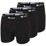 Majtki męskie - Męskie bokserki Zulu Bambus 210 6in 3-pack Rozmiar: M / Kolor: czarny - miniaturka - grafika 1