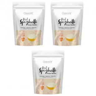 OstroVit Diet Spaghetti makaron konjac Zestaw 3 x 400 g - Makaron - miniaturka - grafika 1