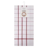 Ściereczki, gąbki, czyściki - Ściereczka EUROFIRANY Check 463278 50 x 70 cm Biało-czerwony - miniaturka - grafika 1