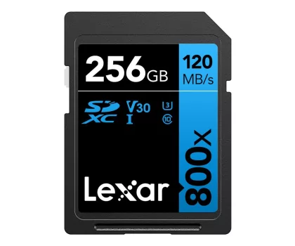 Lexar 256GB 800x Professional SDXC UHS-I U1 V30