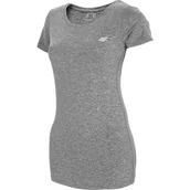 Koszulki i topy damskie - 4F, Koszulka damska, NOSH4-TSDF002 23M, szary, rozmiar S - miniaturka - grafika 1