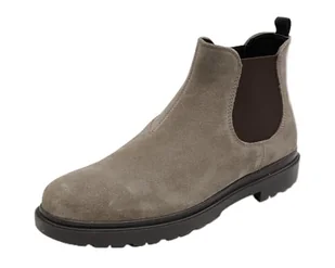 Geox Męskie U Andalo A Botki, Szarobrązowy, 45 EU - Botki damskie - miniaturka - grafika 1