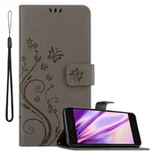 Etui i futerały do telefonów - Cadorabo pokrowiec do LG K8 2018 / K9 2018 pokrowiec ochronny w kolorze szarym pokrowiec ochronny pokrowiec na telefon komórkowy etui w kwiaty etui w kwiaty - miniaturka - grafika 1